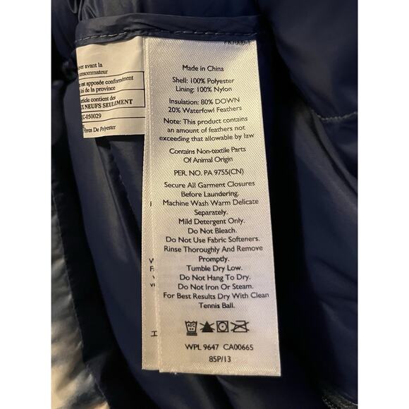 Eddie Bauer 80% Down Vest Women’s Size 2XL Tie Dye Puffer Full Zip Insulated - Picture 7 of 11